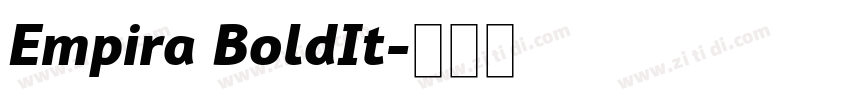 Empira BoldIt字体转换